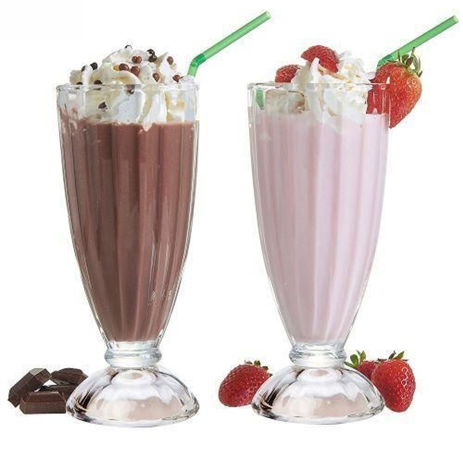 Classy Elegant High Quality Milk Shake/Cocktail Glasses-6pcs image