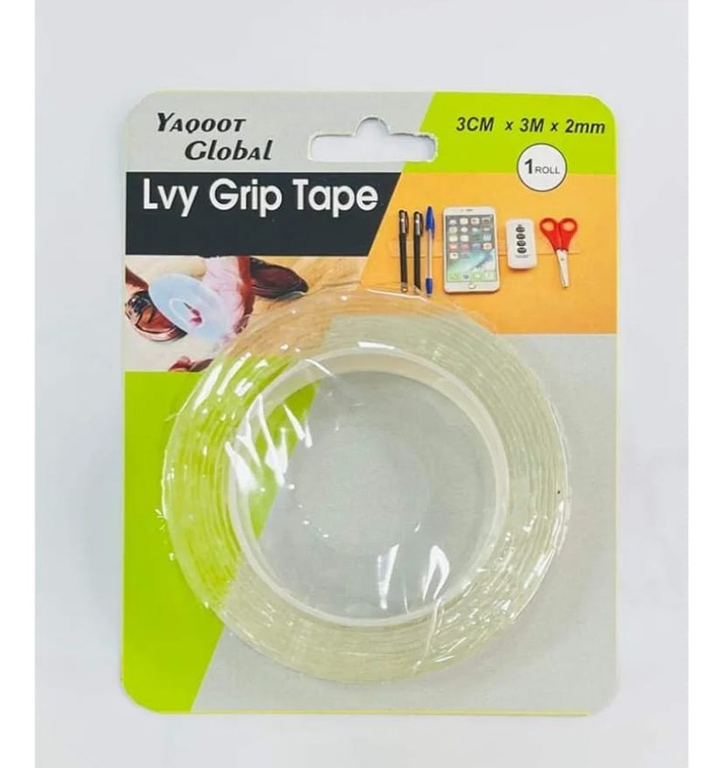 Fusion Luke Lvy Grip Tape Double Sided Nano Adhesive Mounting Tape, Reusable & Washable Heavy Duty Gel Tape for Home & Office - Nairobi, Kenya image