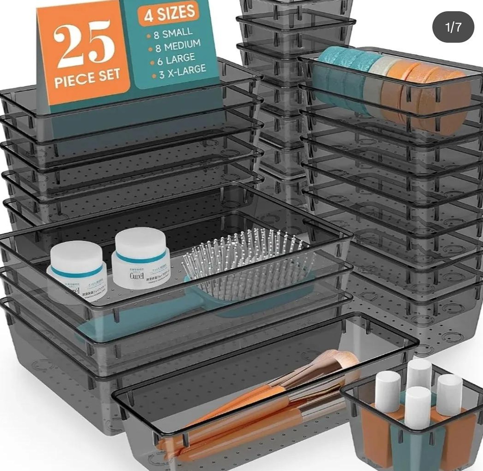 25 pcs set drawer organizers image