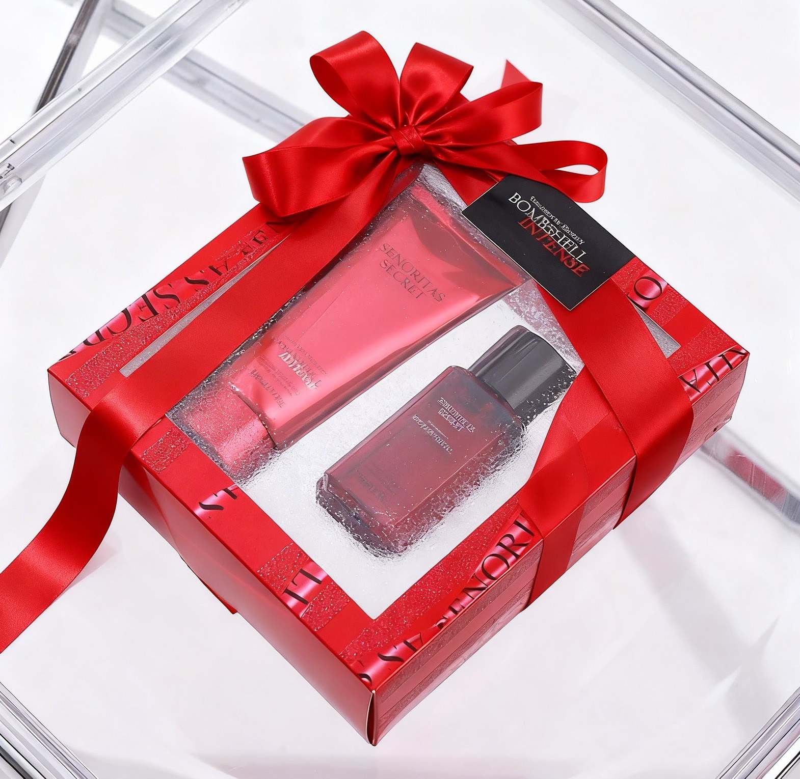 Senoritas Secret Bombshell Intense Perfume Gift Set with 100ml Fragrance Lotion & 75ml Perfume.  image