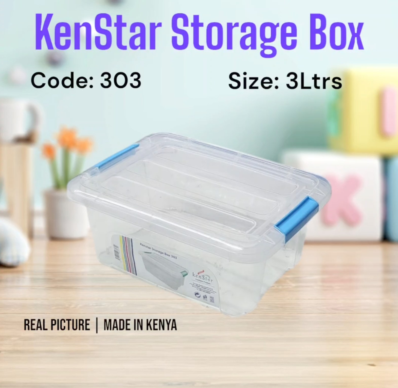 KenStar Clear Plastic Storage Box Set (1.2L to 10L) Multi-Purpose Home & Office Organizer Containers - Durable & Stackable image