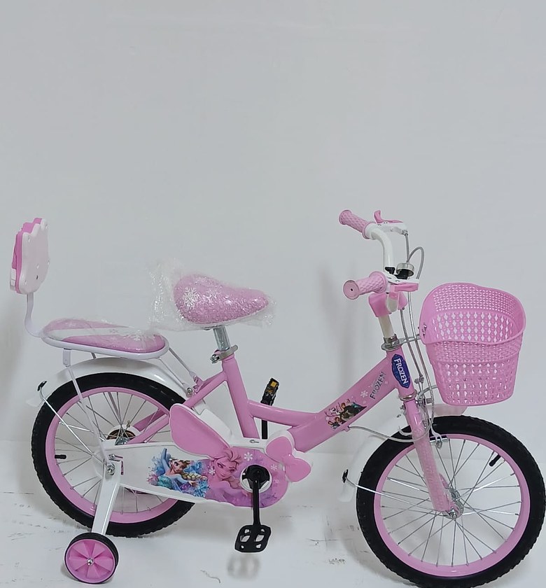 Size 16 Kids Bicycles With Trainers Wheels Age 5yrs To 8yrs image