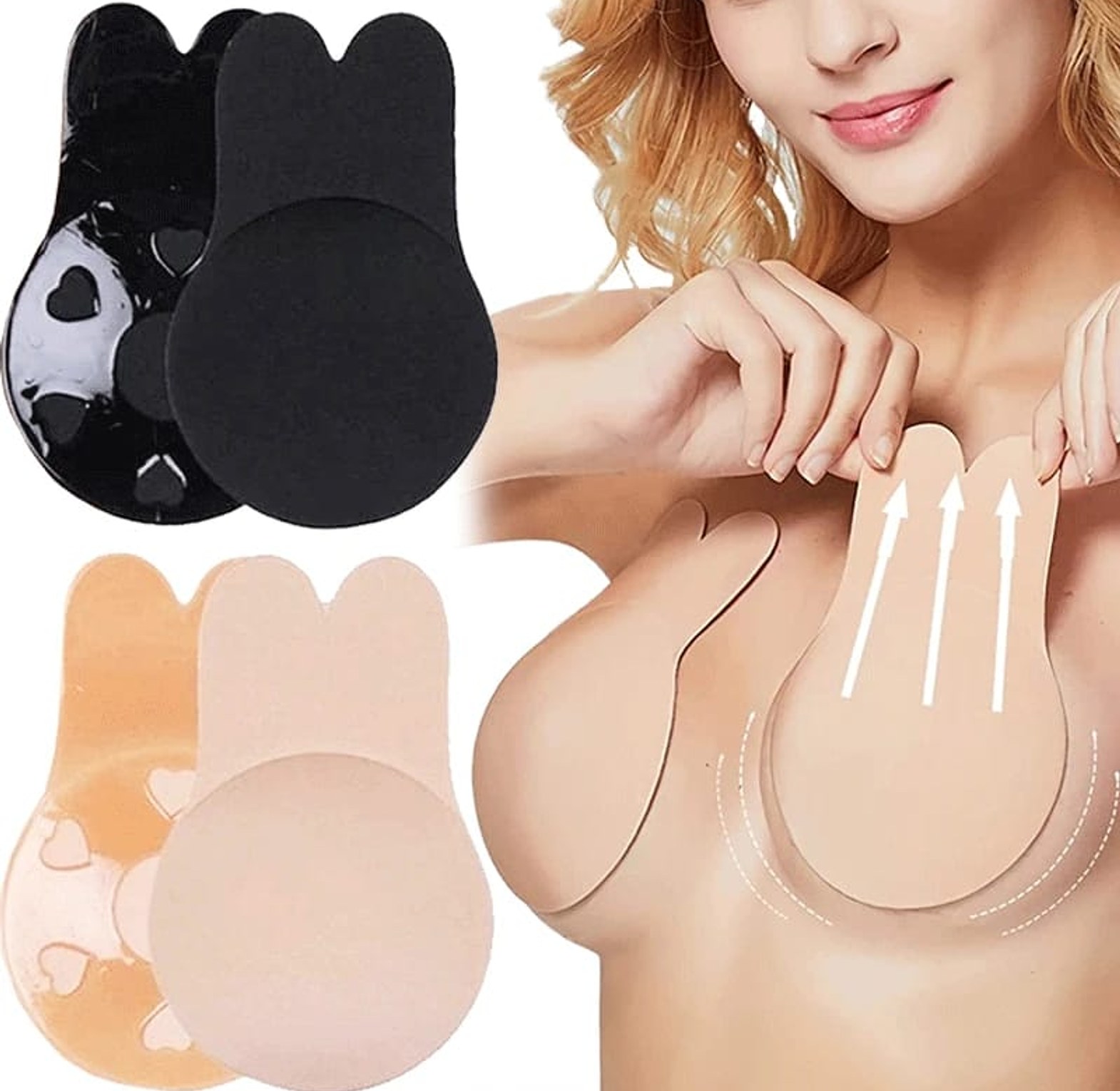 Women push up bras self adhesive  image