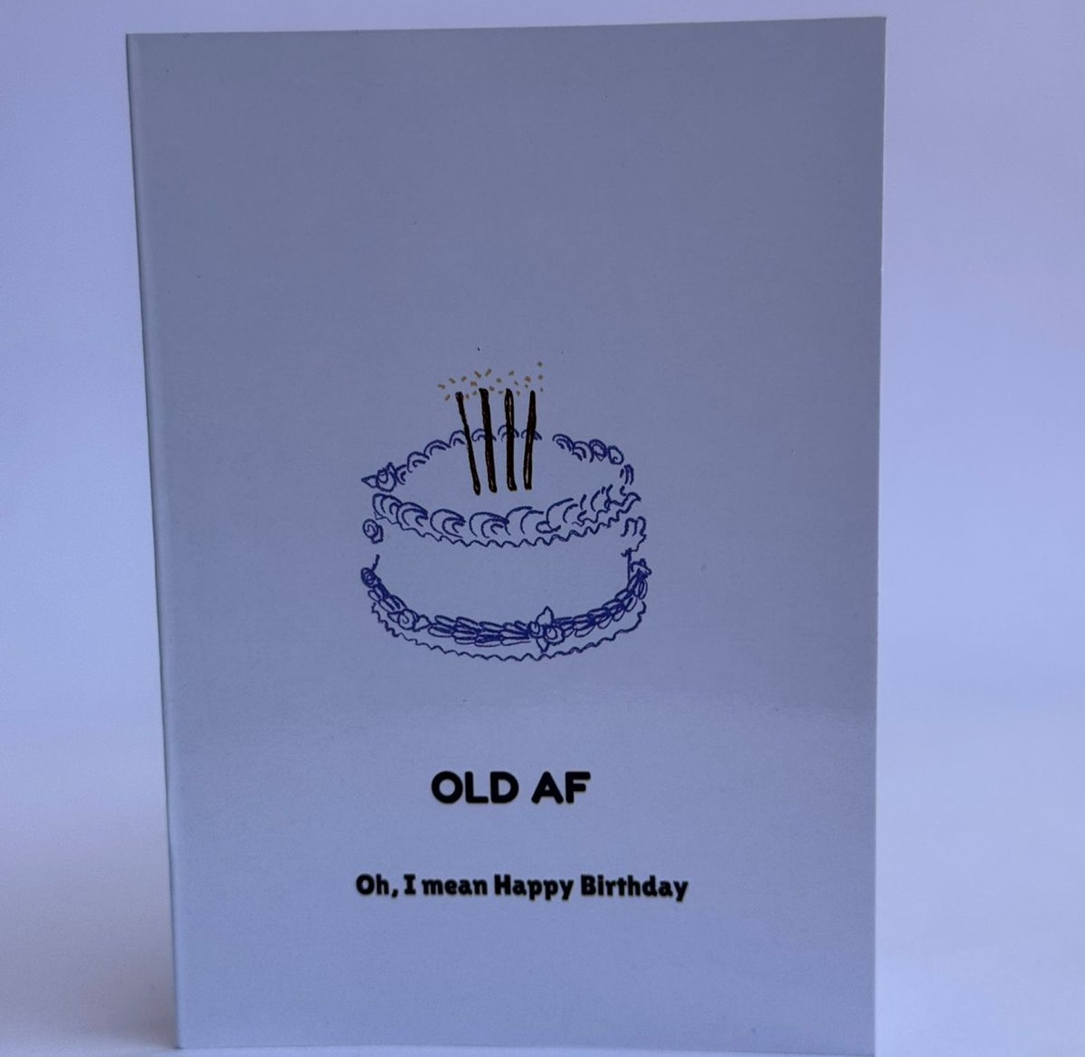 OLD AF Birthday Card image