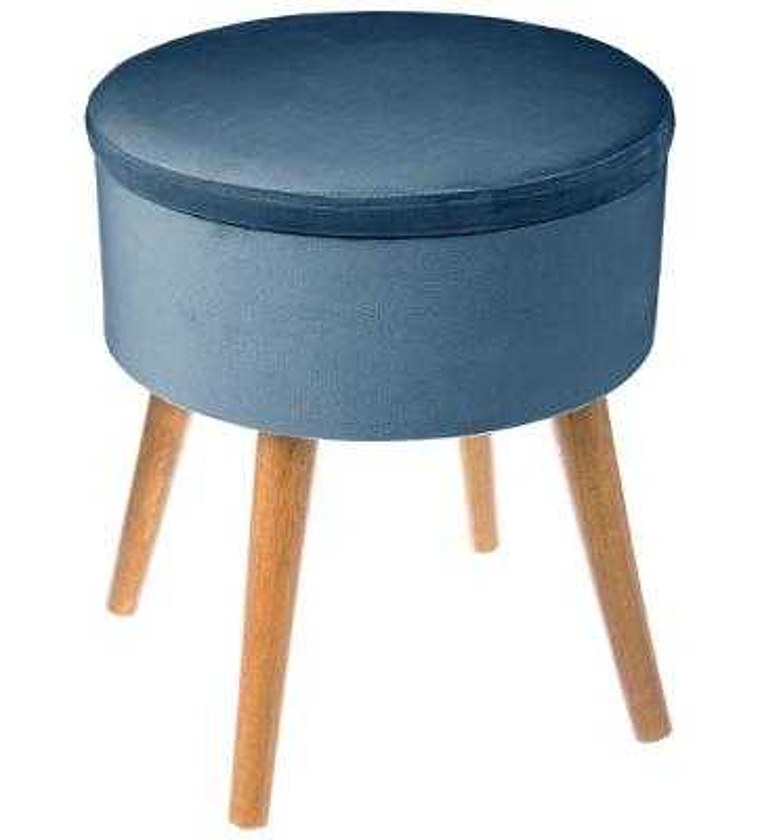 TESS STOOL TRUNK BLUE #RE image