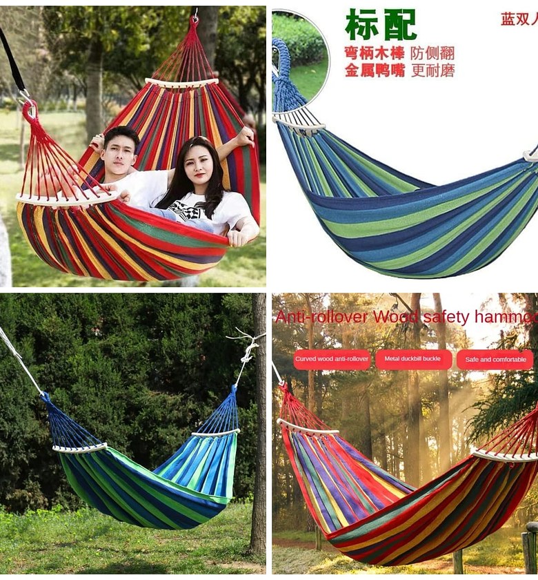 Stripped Outdoor Hammock image