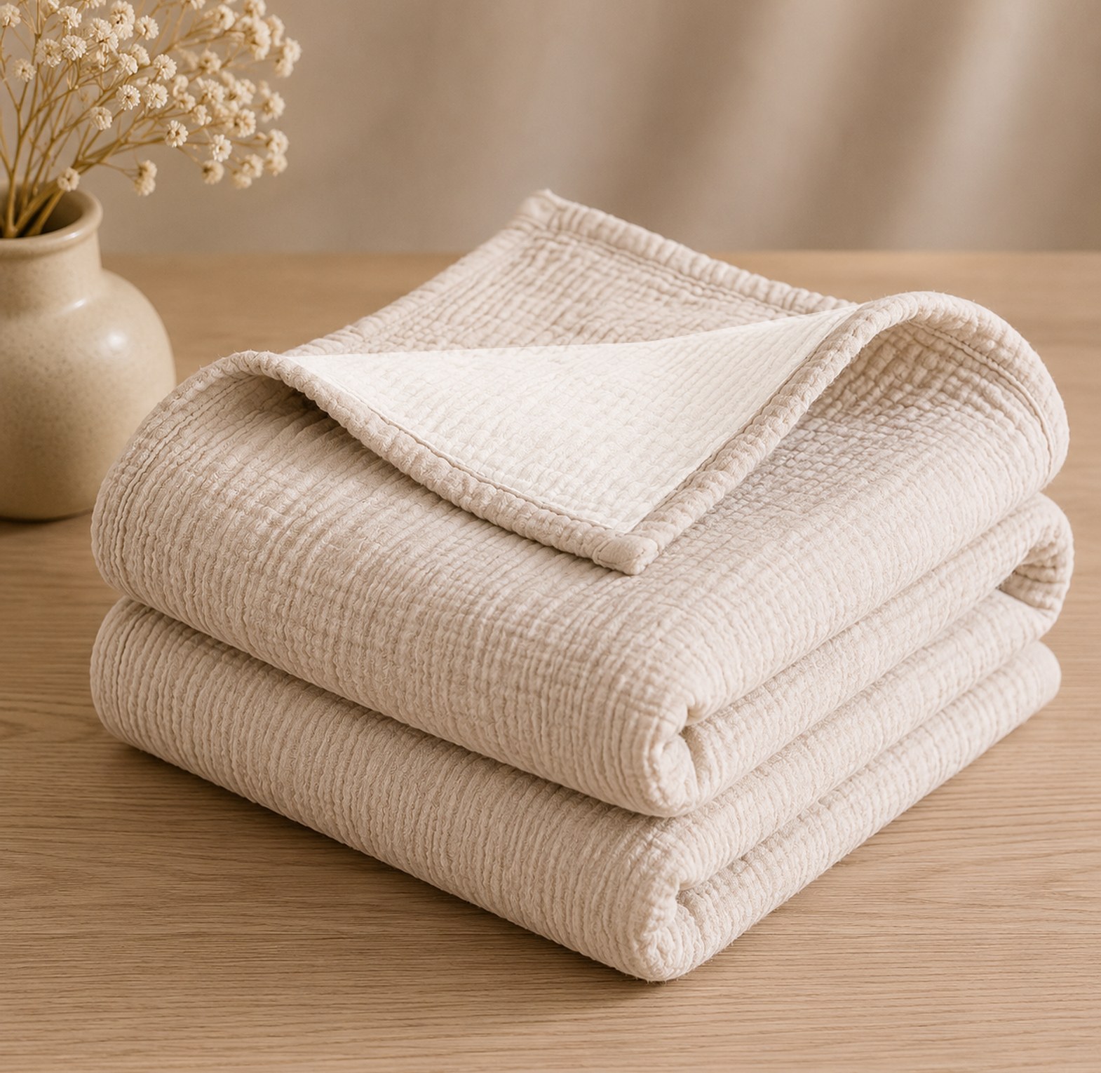 CloudSoft™ 4-Layer Muslin Blanket. image