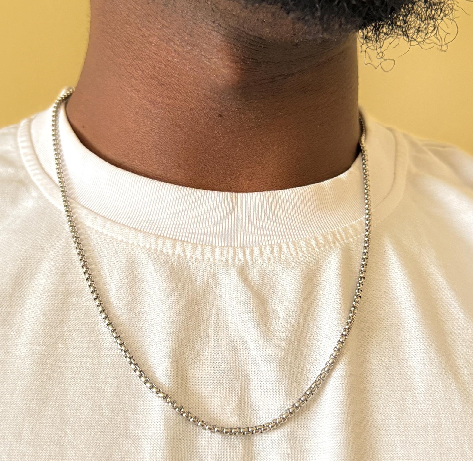 2MM boxy chain silver image