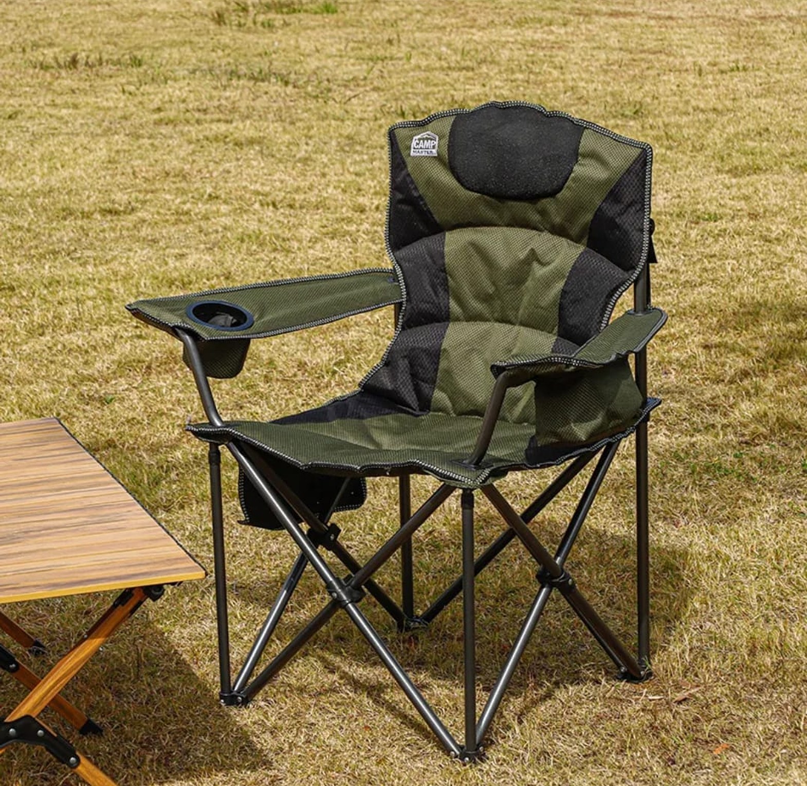 Heavy duty outdoor portable and foldable camping chair image