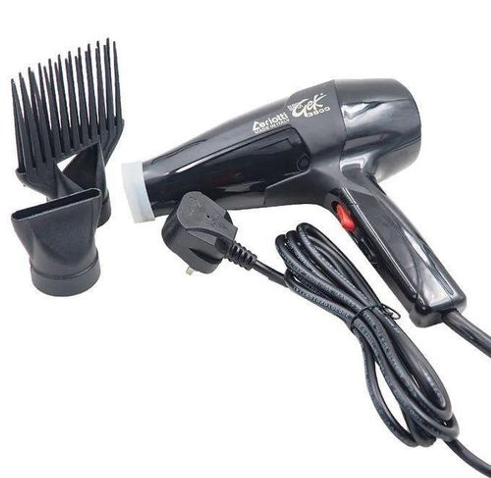 Ceriotti Heavy Duty Super GEK 3800 Blow Dry Hair Dryer Black image