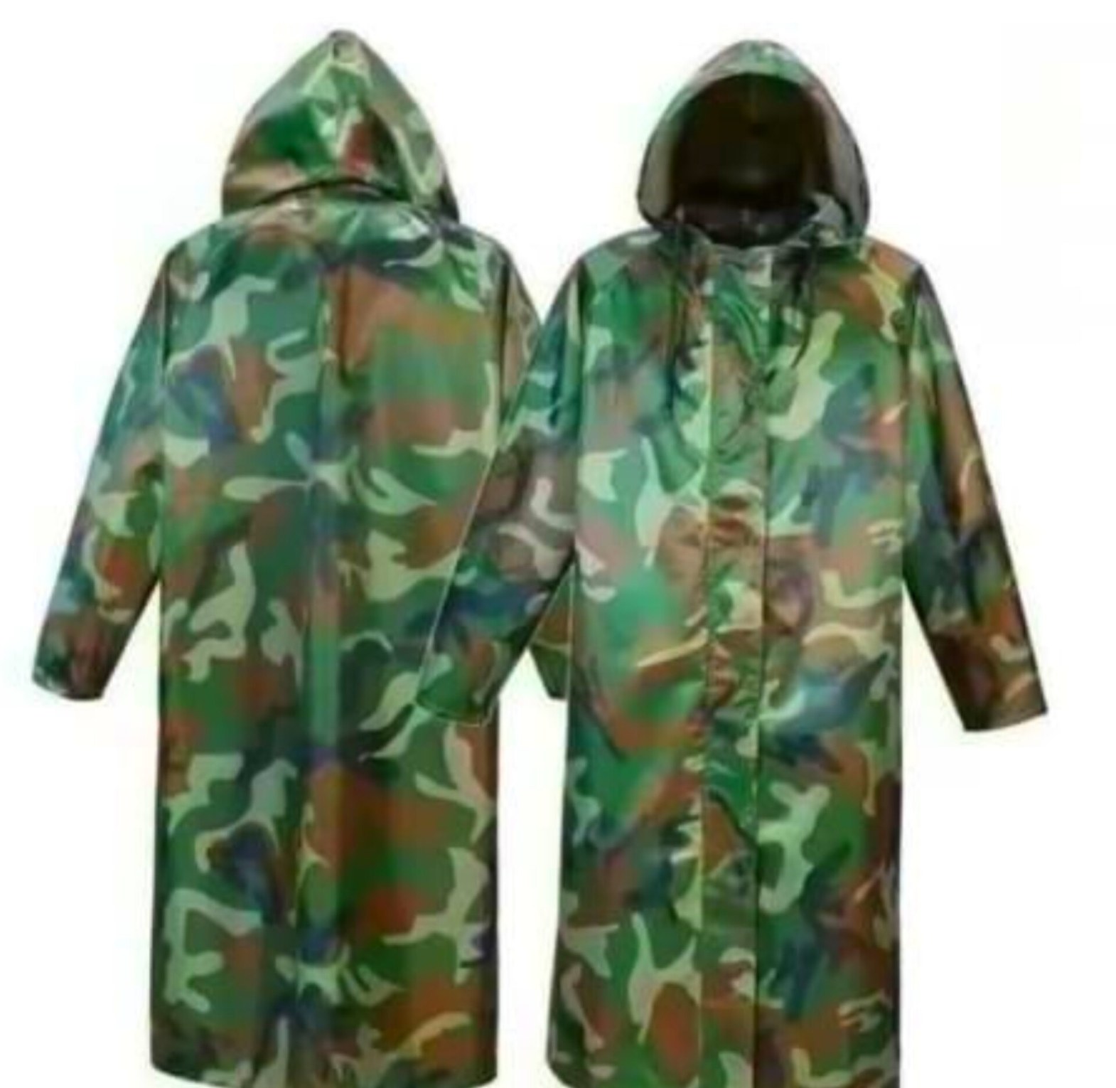 Heavy Duty Camouflage Raincoat for Boda Boda and Outdoor Use image