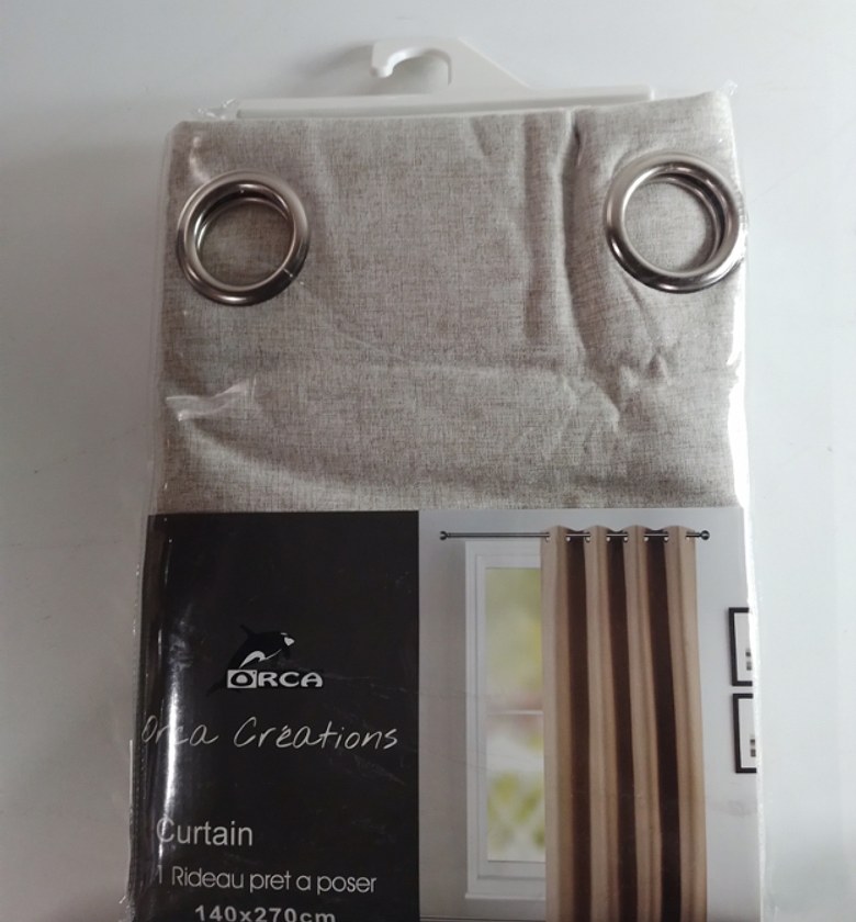 CURTAIN (8 RINGS/BLACK-OU image
