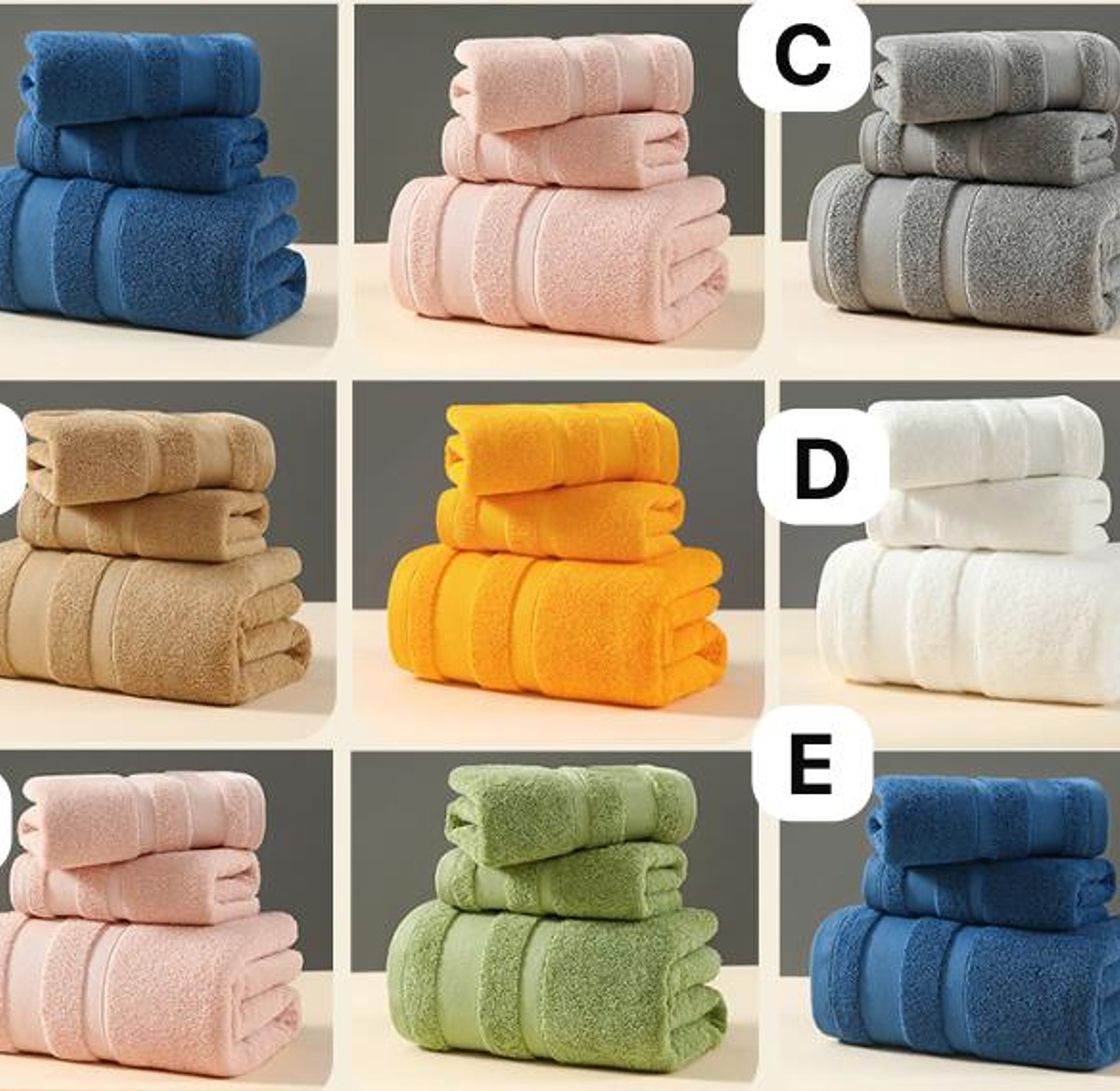 3pcs Bath Towel Set image