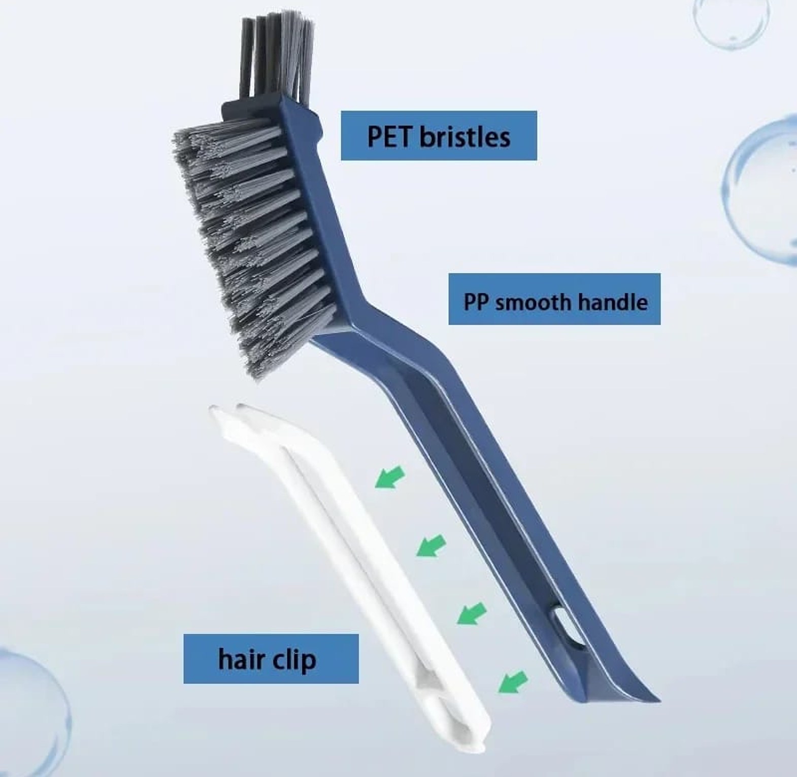 Three-in-one Plastic Bathroom Floor Brush image