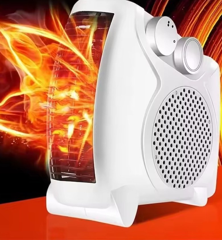 Portable Electric Fan Heater 2000W Auto Thermostat Home Office Room Warmer image