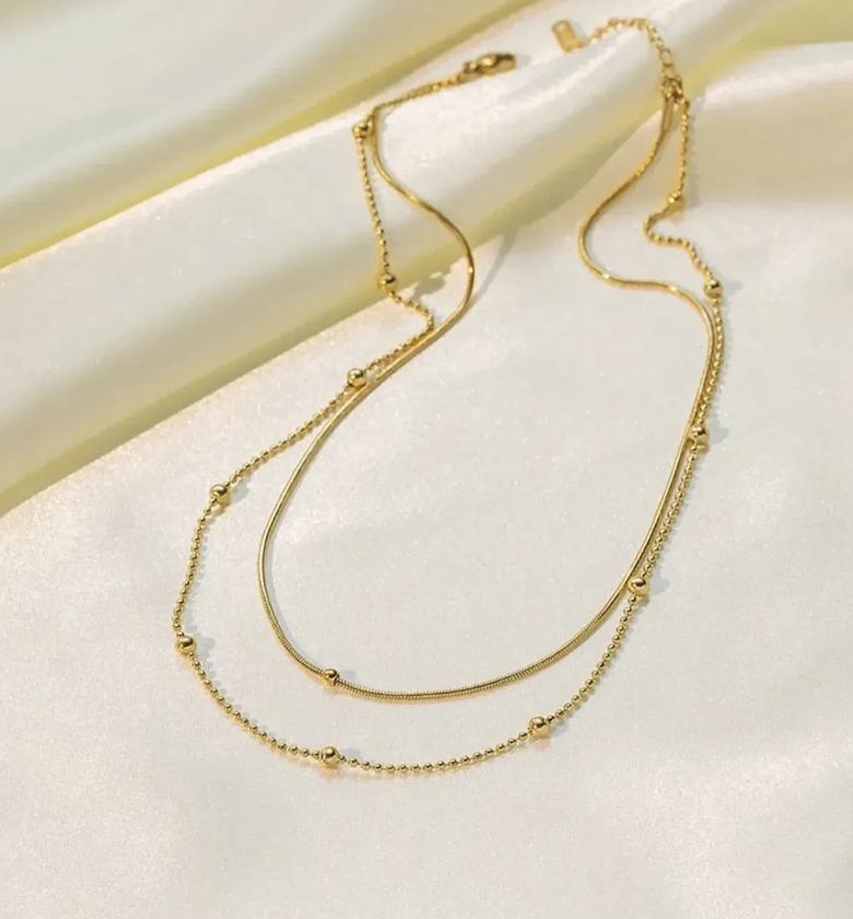 Layered Bead Necklace  image