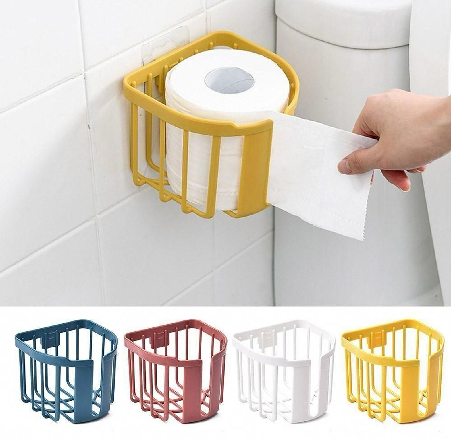 Punch-Free Toilet Paper Holder image