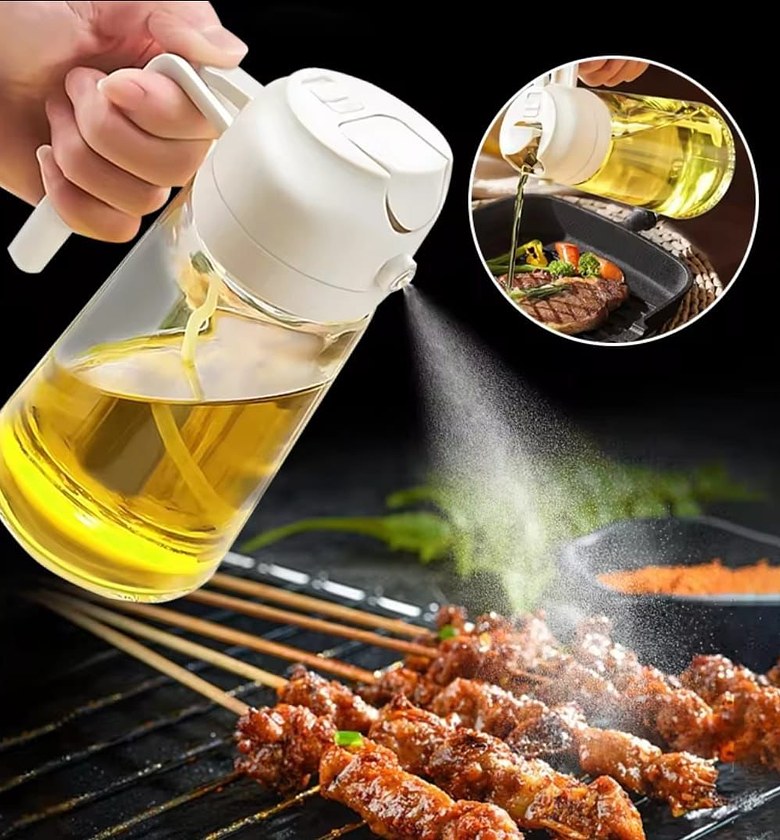 2 in 1 Pour and Spray Oil Bottle, Oil Sprayer image