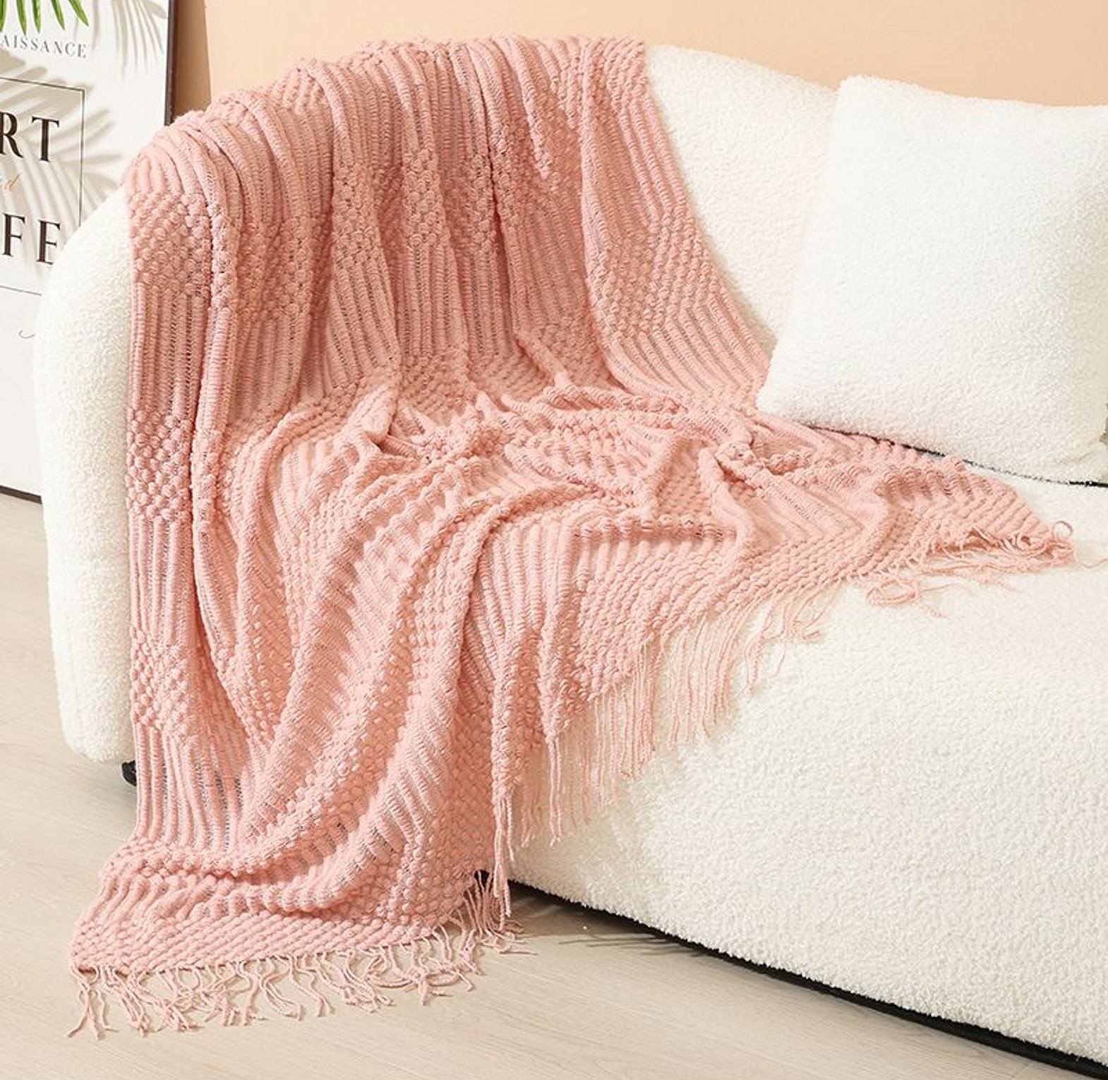 1Nordic Style Sofa Throw Blanket image