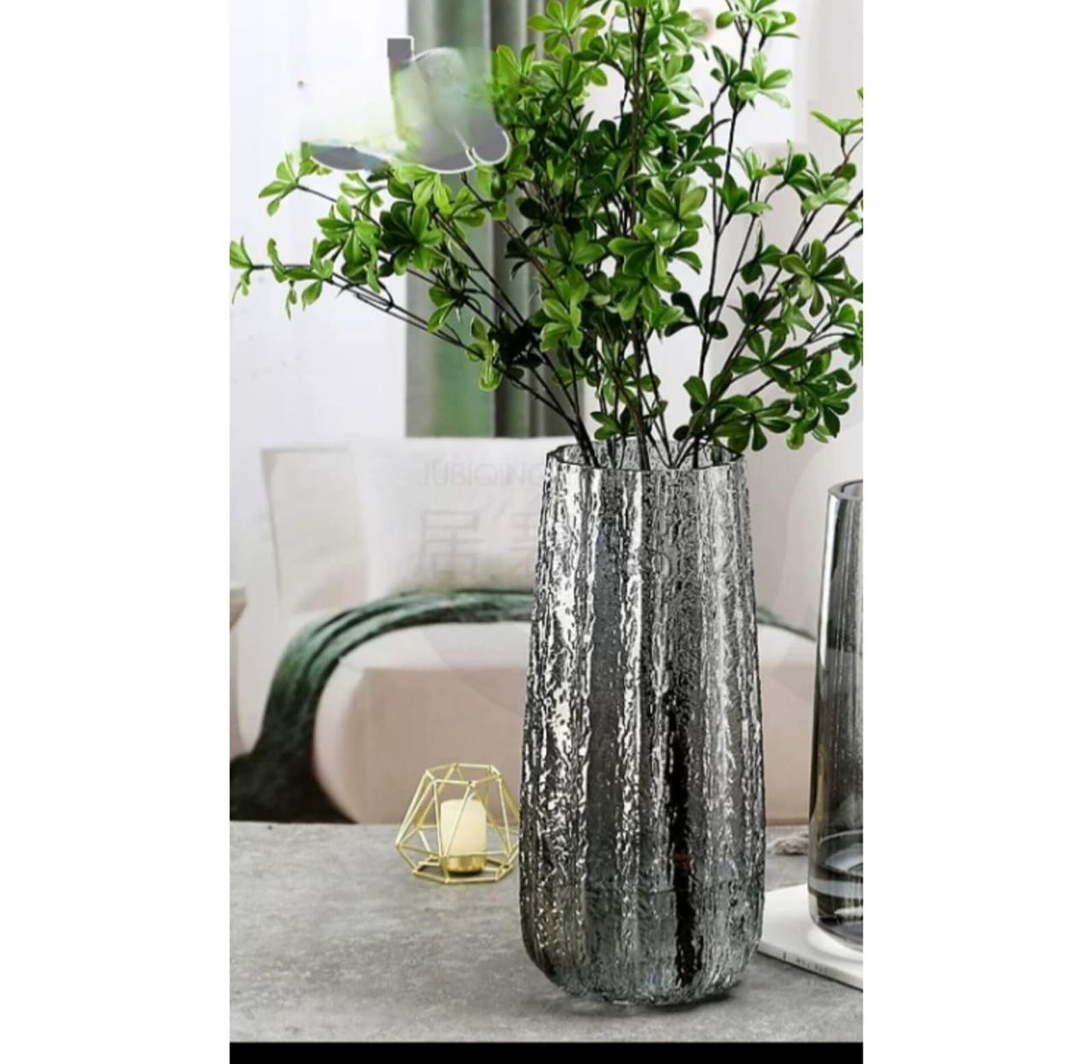 Nordic heavy creative dark  glass vase image