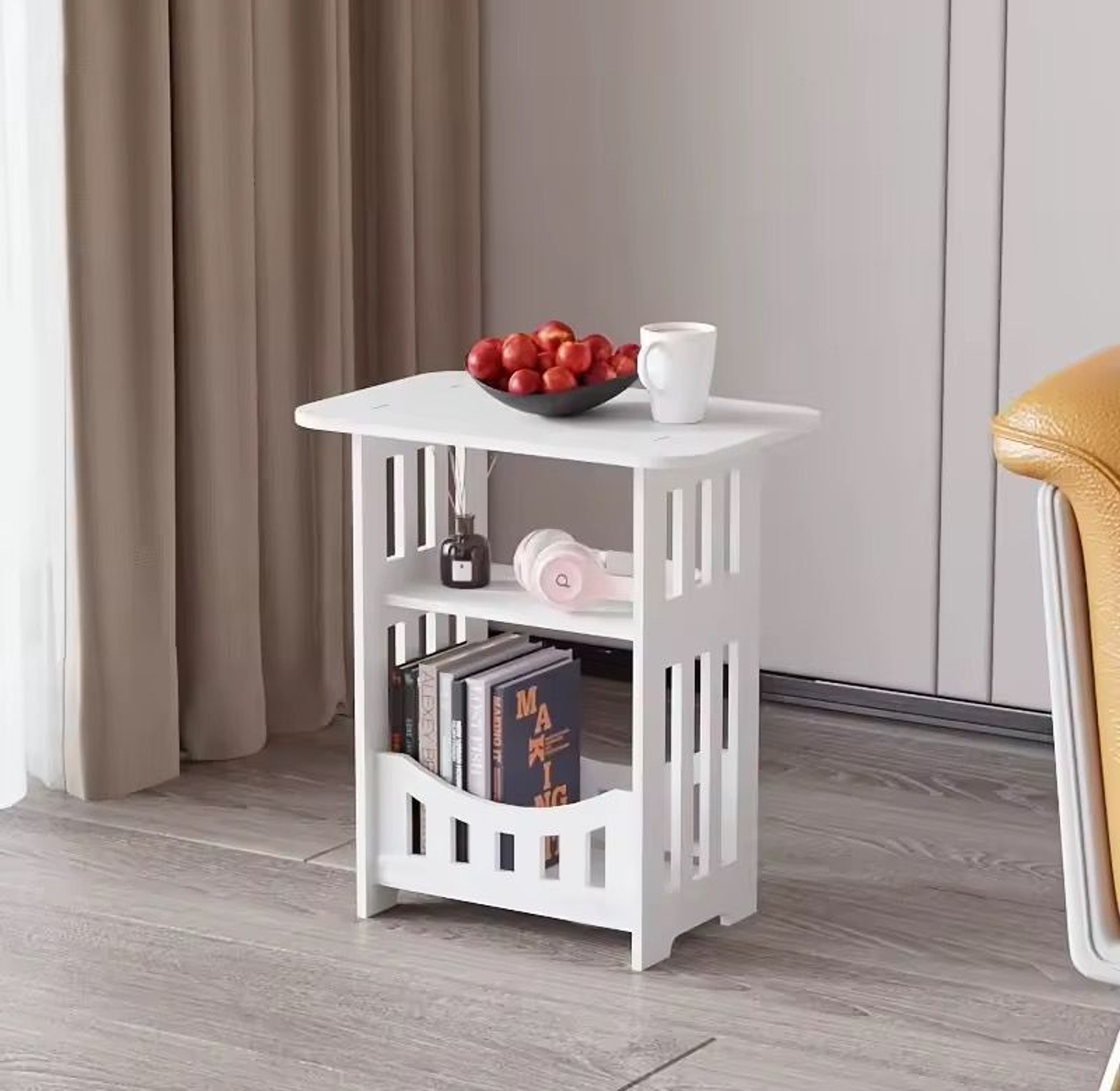 Modern Nordic Style Wooden Storage Table image