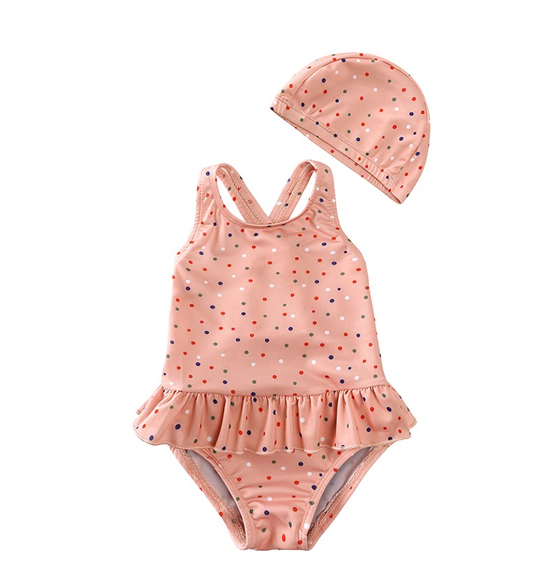 Girls one piece swimming costume image