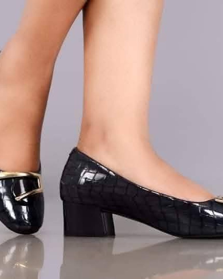 Elegant Turkish Pure Leather Shoes – Navy Blue Finish image
