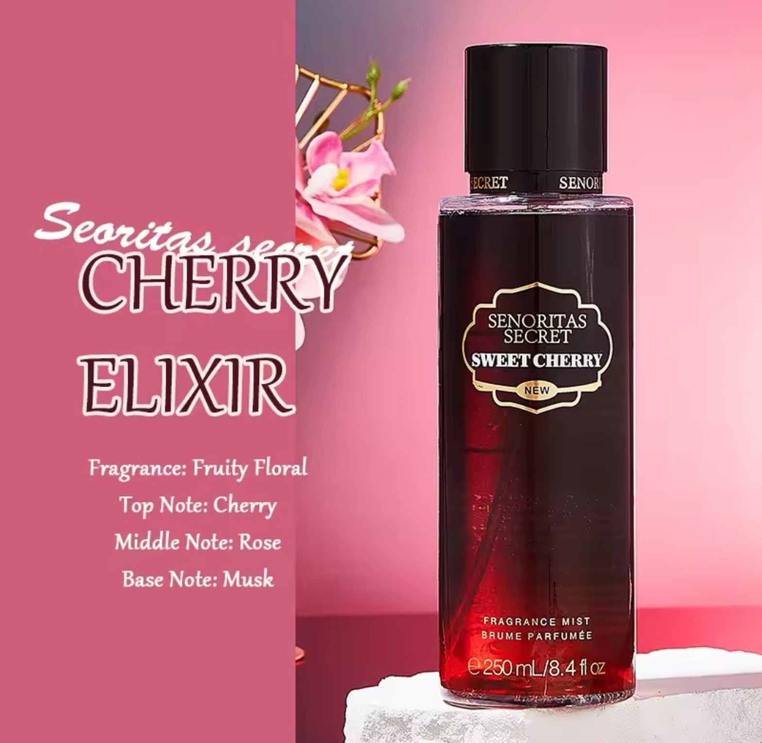 Magnetic Necklace and Perfume Body Mist Gift Set image