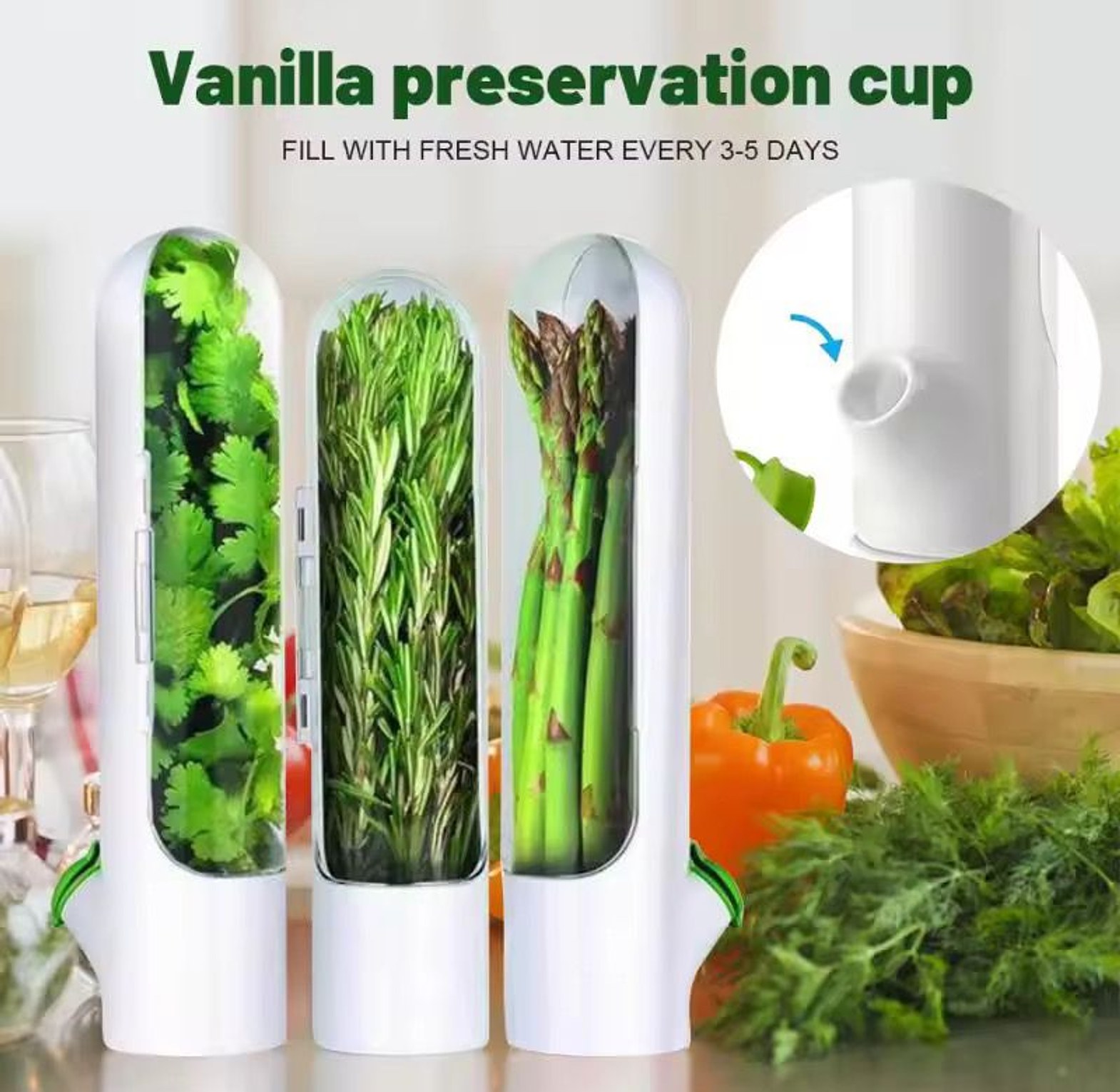 Fresh Herbs Fridge Storage Container image