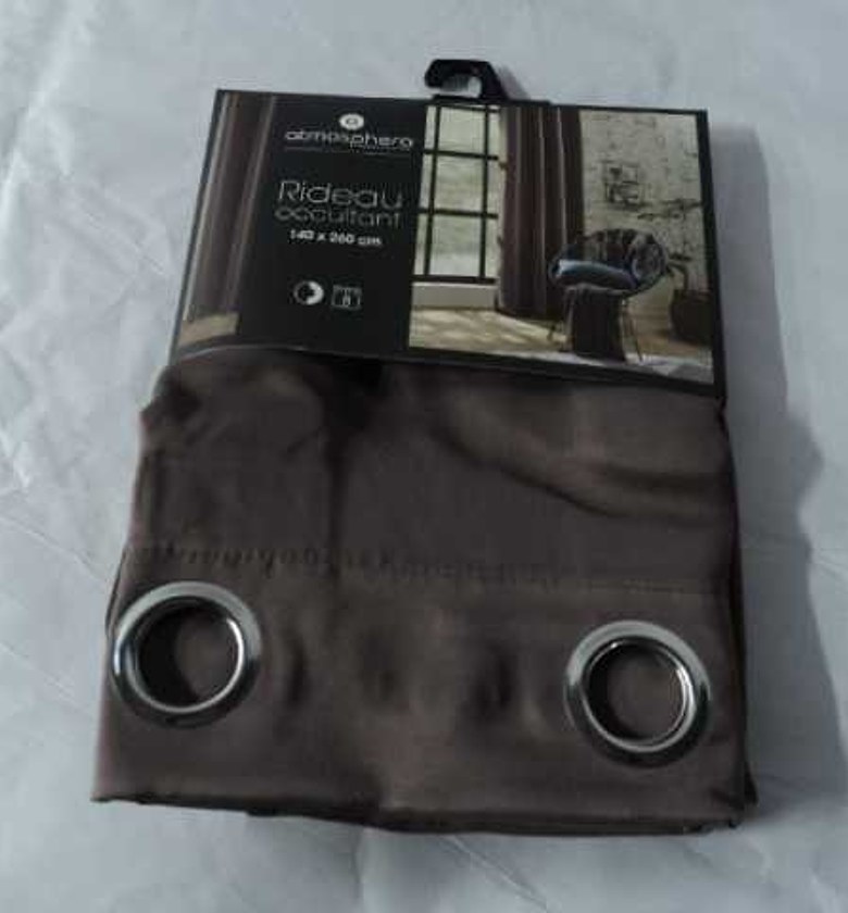 TAUPE CURTAIN 140X260 #RE image