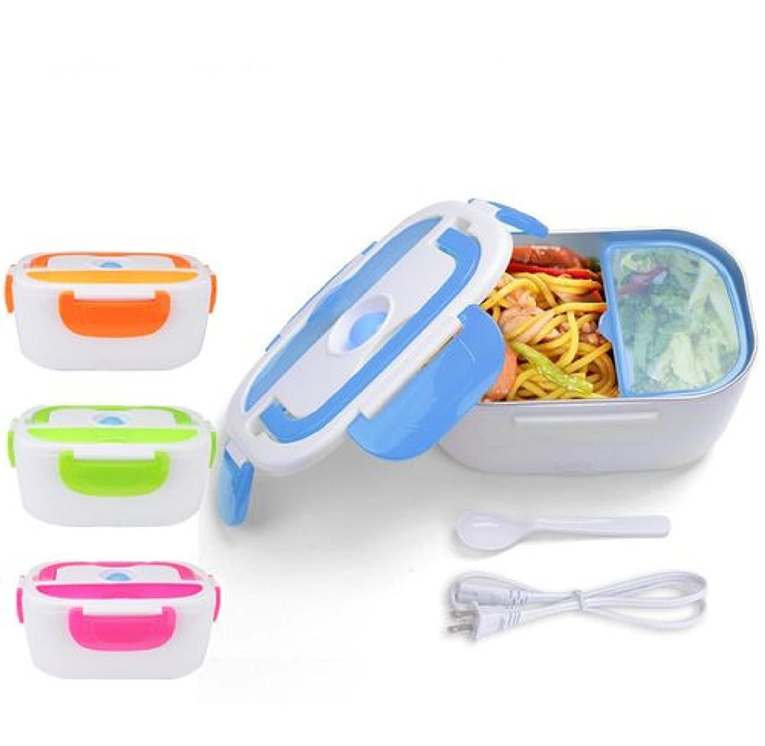 LUNCH BOX. Electric Heated Lunch Box Food Warmer With Partitions image