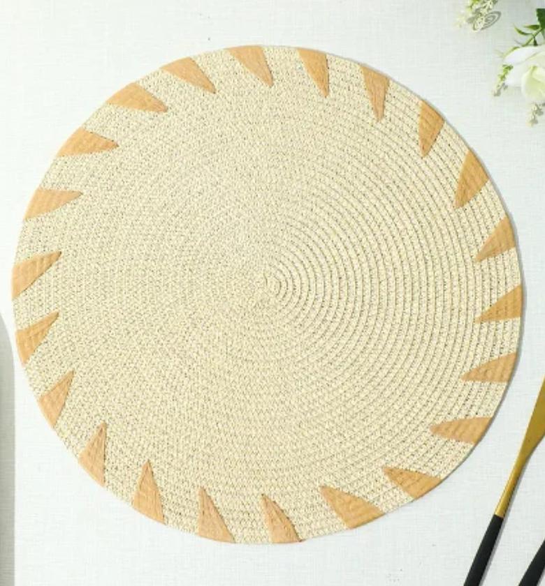Round Elegant Braided table mats 6pcs image