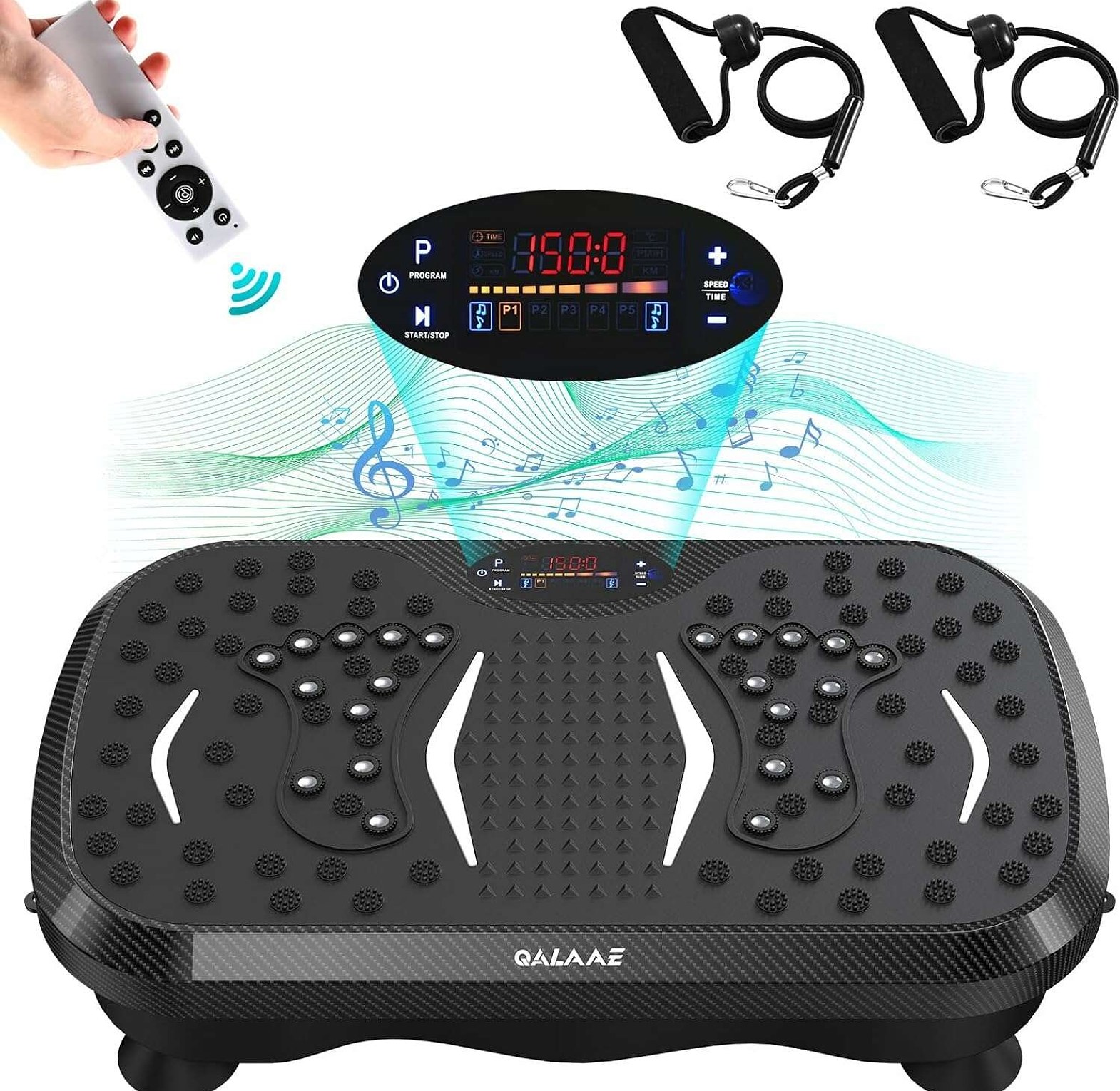 Hot Selling Vibration Plate Exercise Machine With Remote Control, Vibration Platform, Whole Body Workout Machine, Fitness Machine, Foots Massage, Pain Relief, For Weight Loss Shaping Toning Wellness Home Gyms Workout Home Office, image