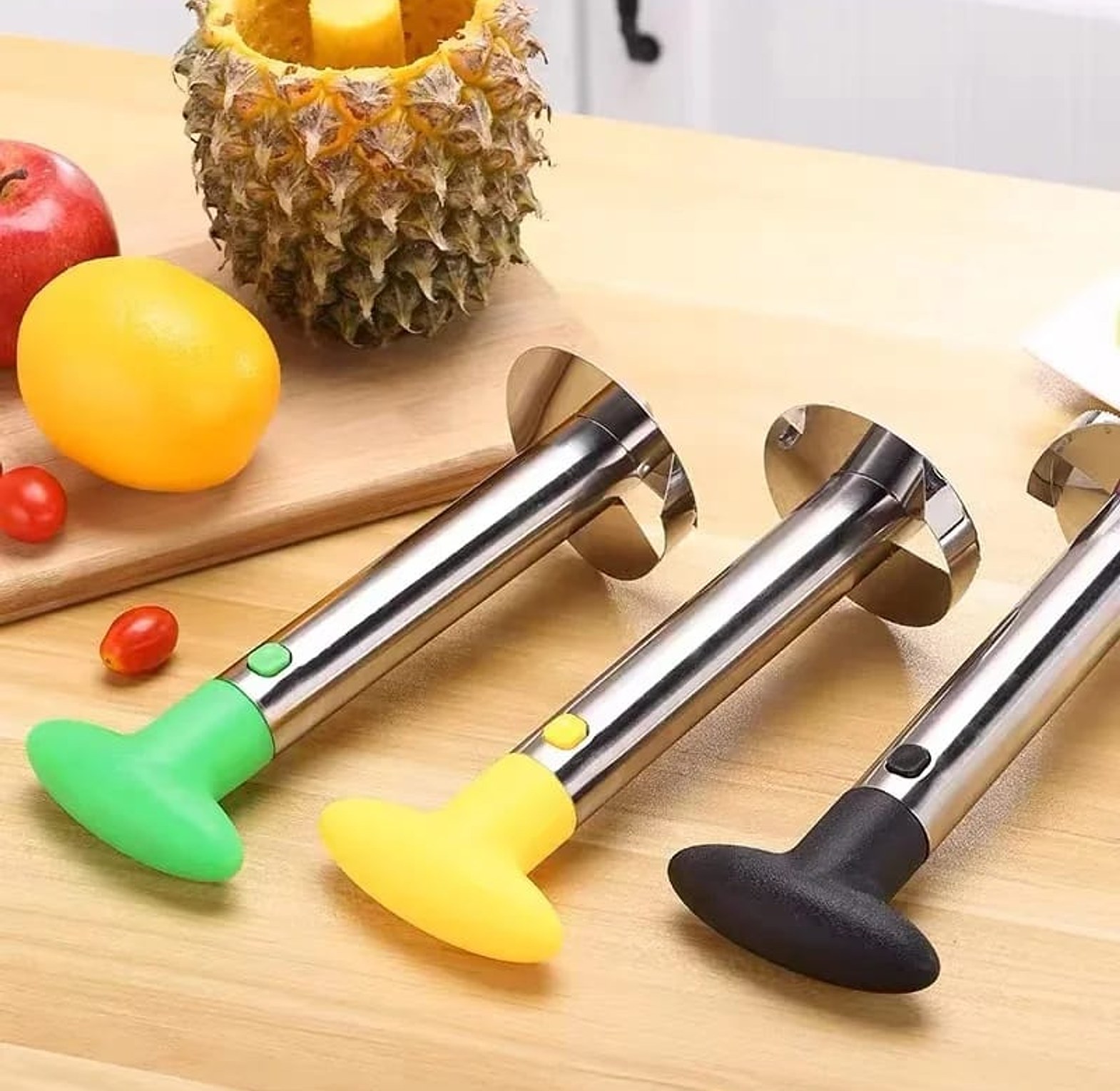 Premium Stainless Steel Pineapple Corer and Slicer Too image