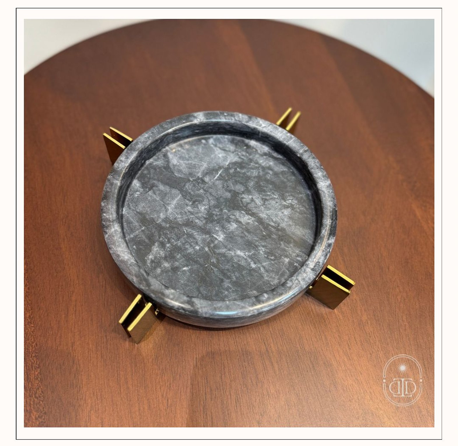 Grey marble ashtray image