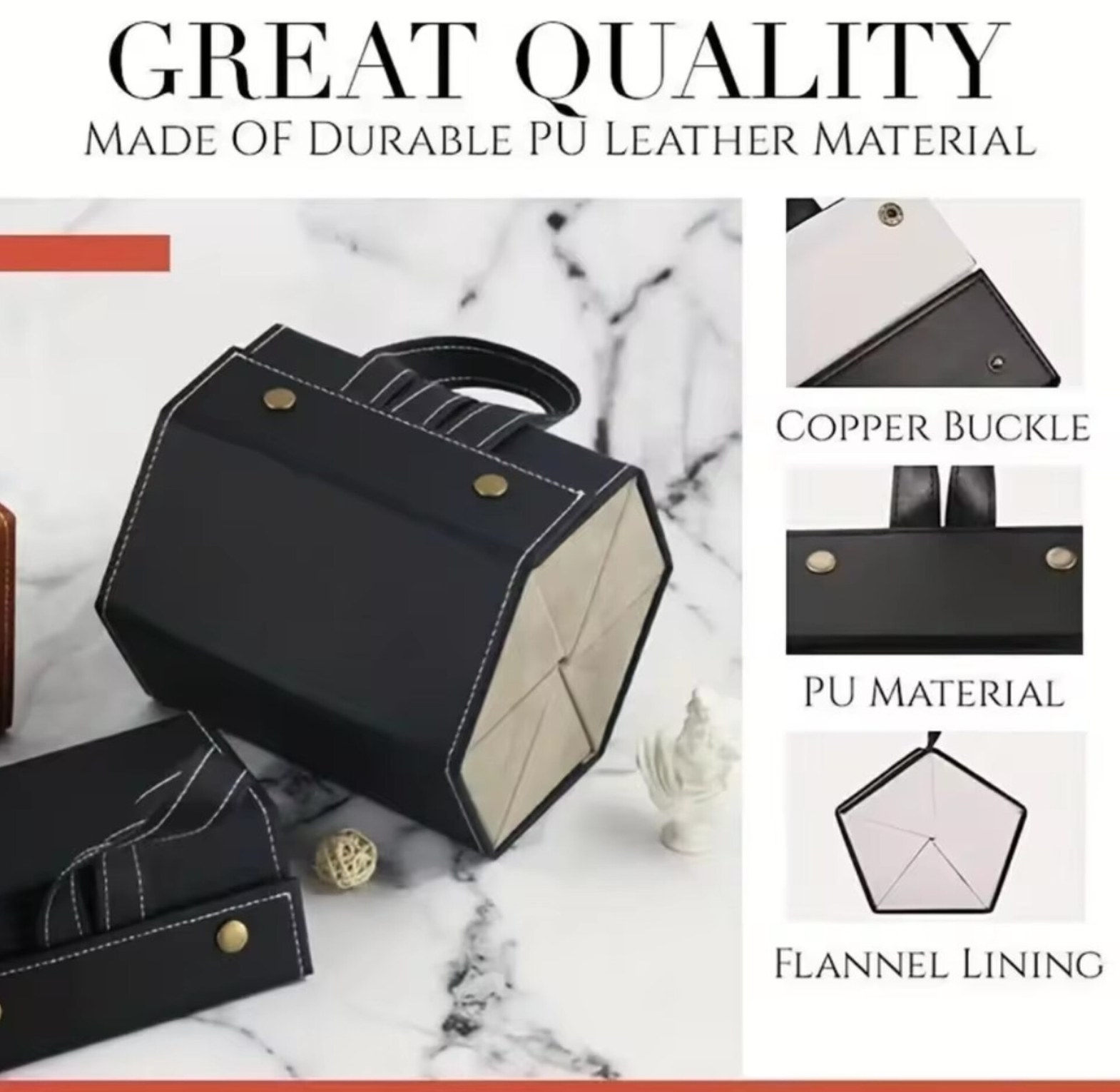 Foldable Leather Sunglasses Organizer image