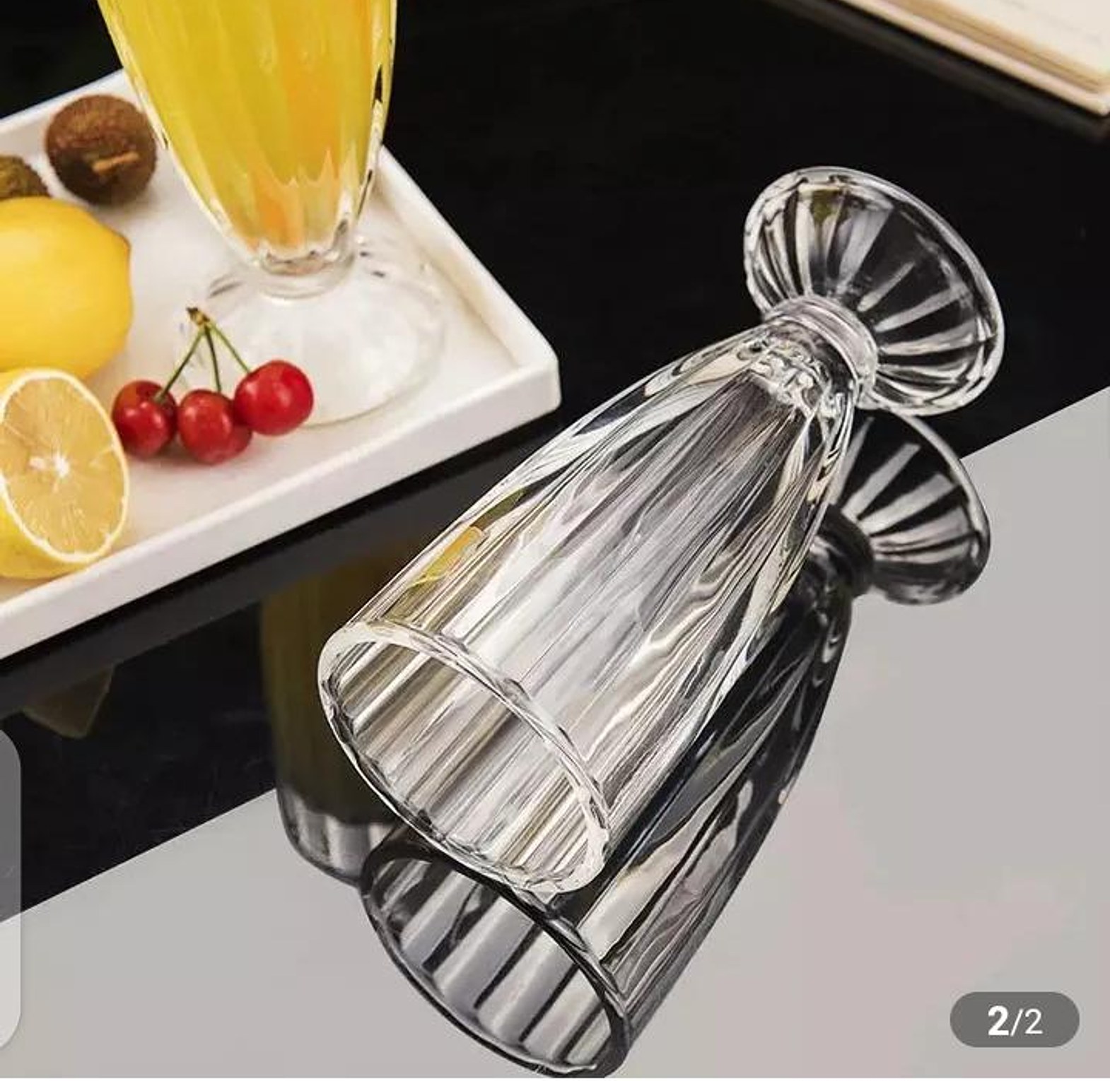 Elegant High Quality Milk Shake Glasses 6 Pcs image