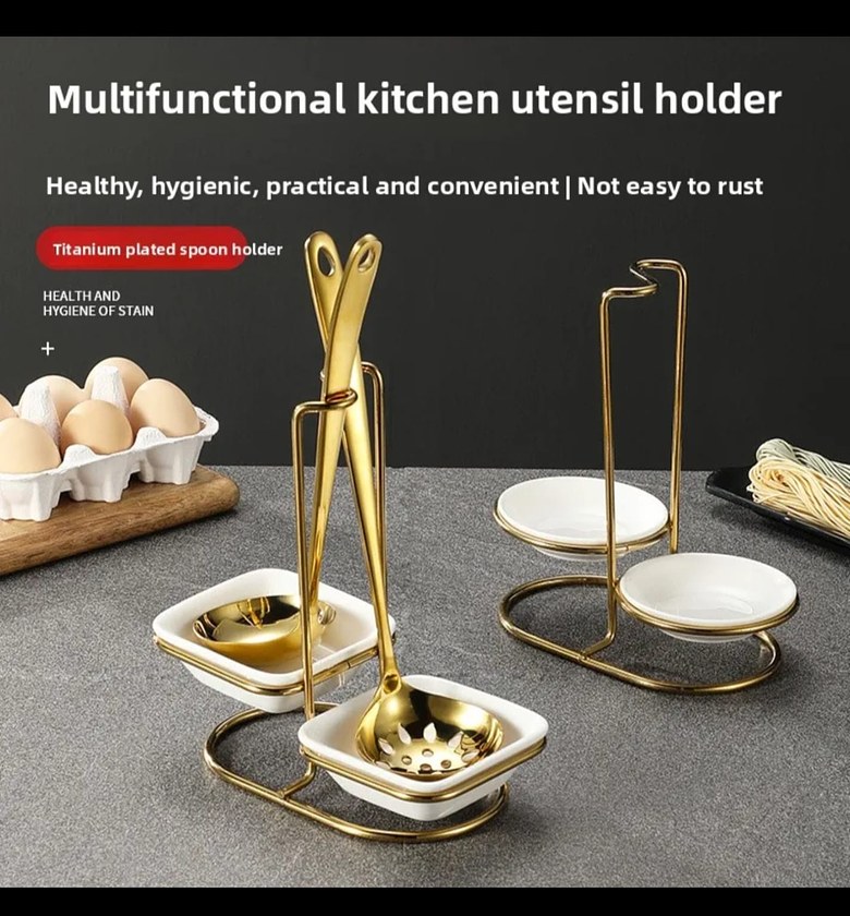 Multi-Functional Upright Soup Ladle Holder image
