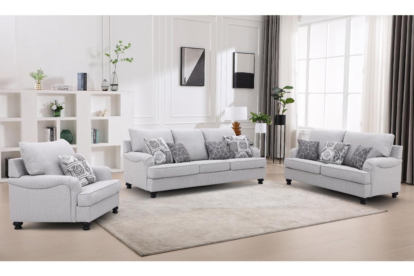 RICO 7 Seater Fabric Sofa image 1