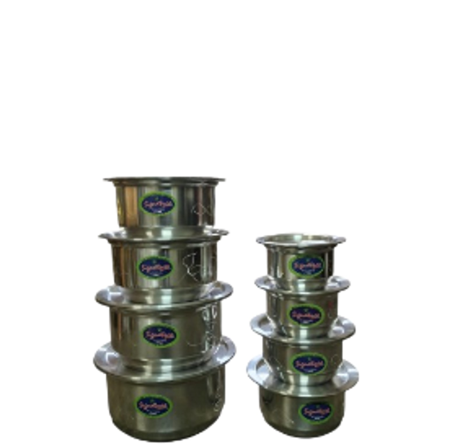 Signature 8-Piece Aluminum Sufurias Set No lids image