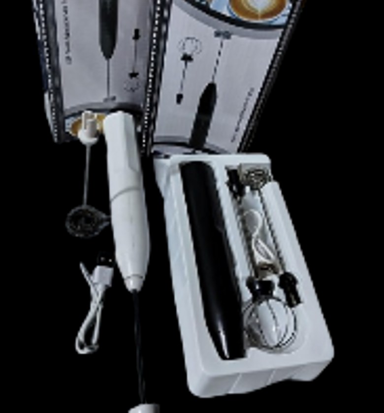 3-Speed Wireless Charging Milk Frother, Coffee Mixer & Egg Beater image