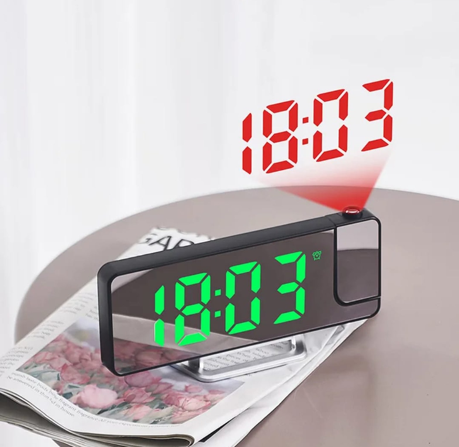 LED Digital Projection Alarm Clock image
