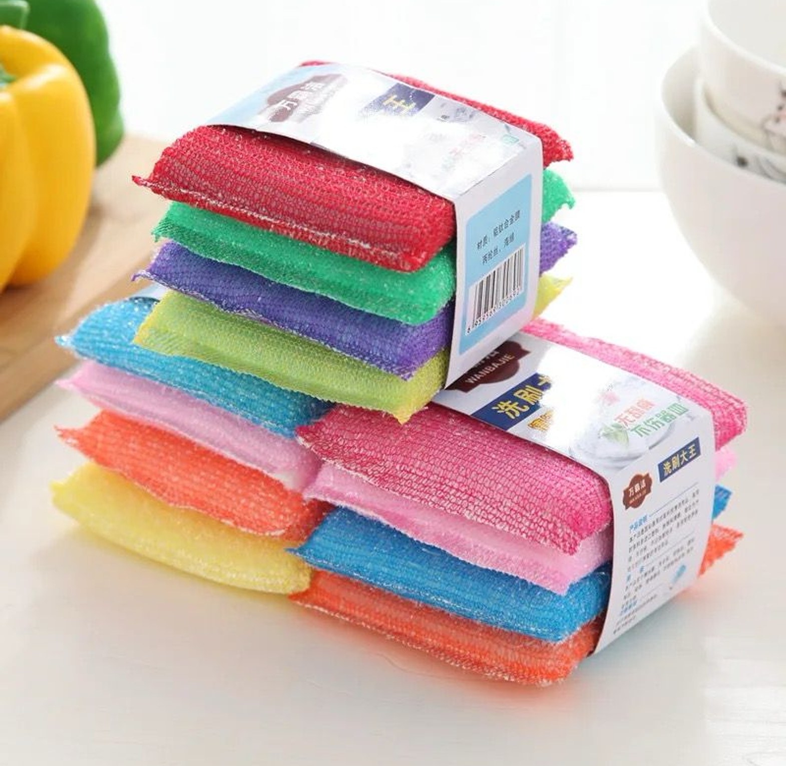 Kitchen Double-Sided Dishwashing Sponges image