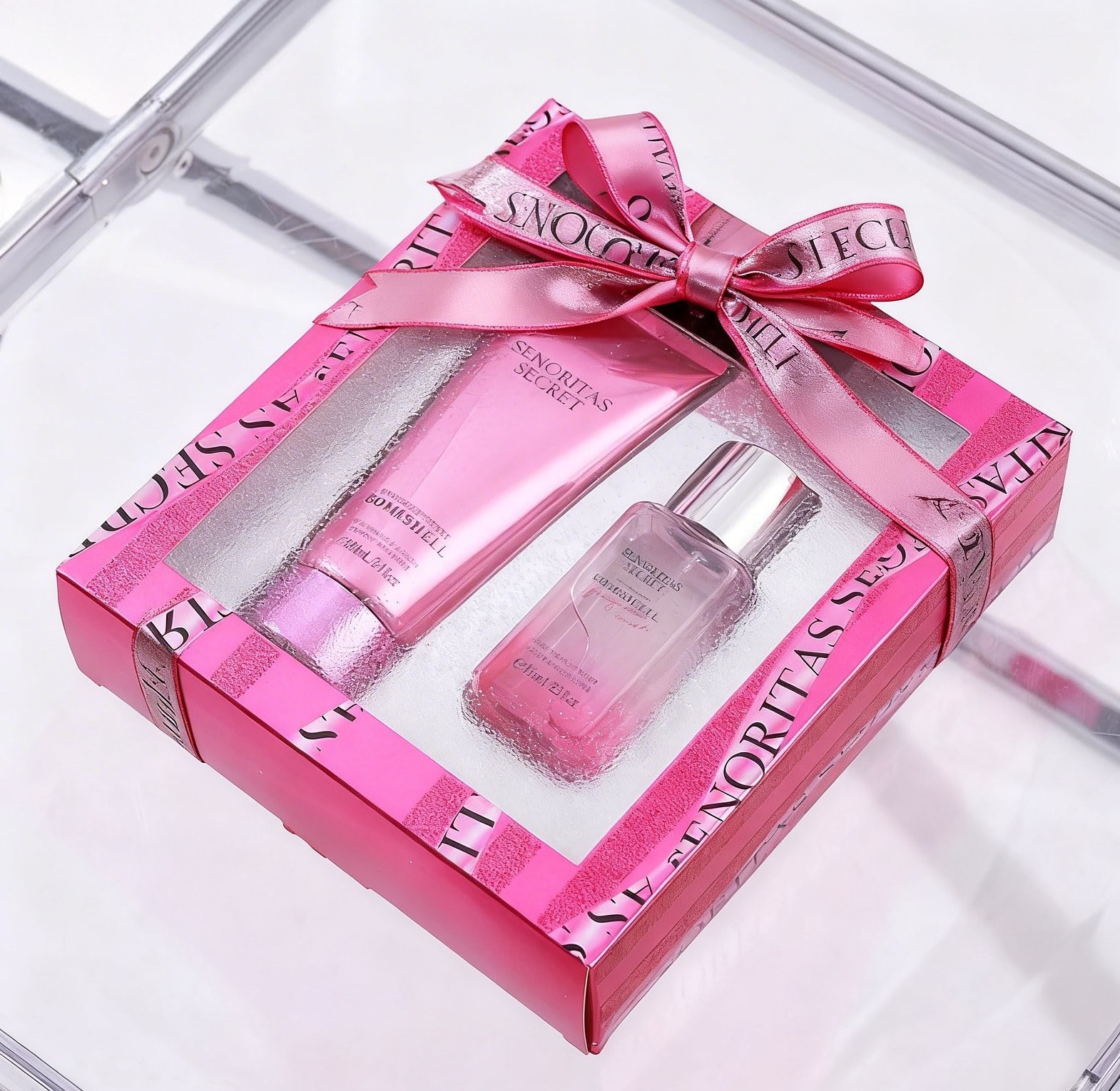 Senoritas Secret Bombshell Perfume Gift Set with 100ml Fragrance Lotion & 75ml Perfume.  image