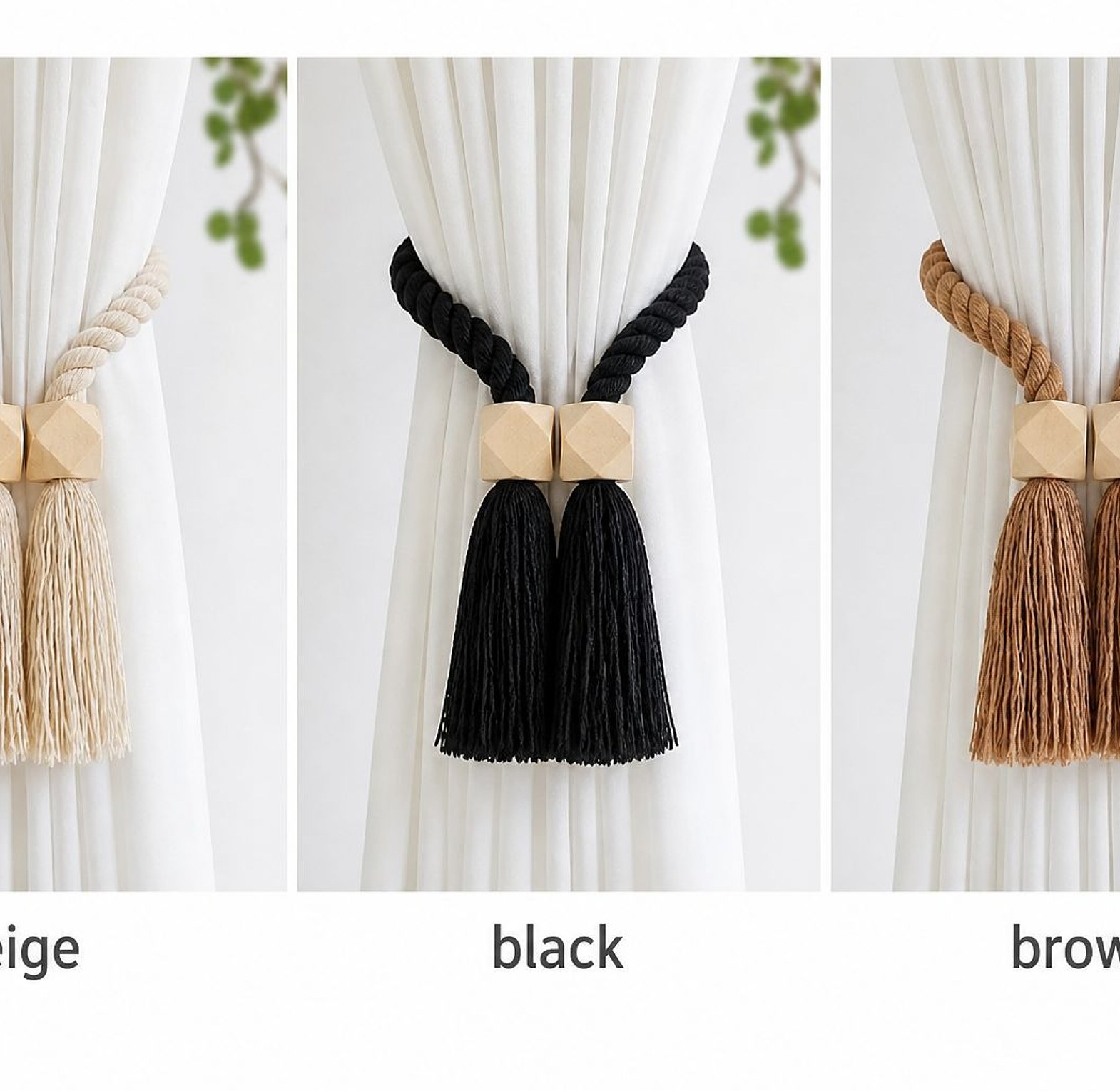 Adjustable Curtain Tiebacks image
