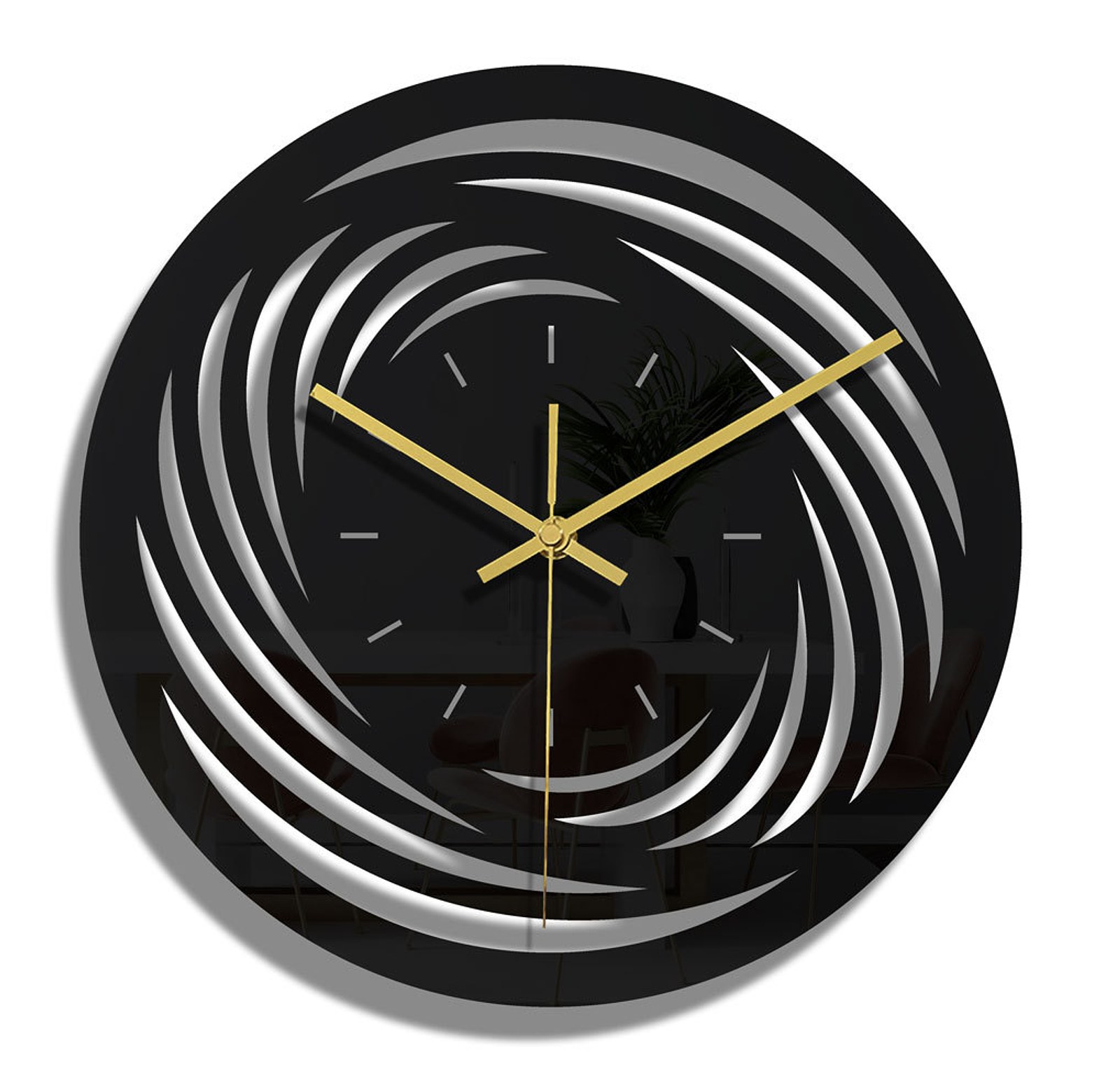 Fashion wall decor Wall Clock 3D  image