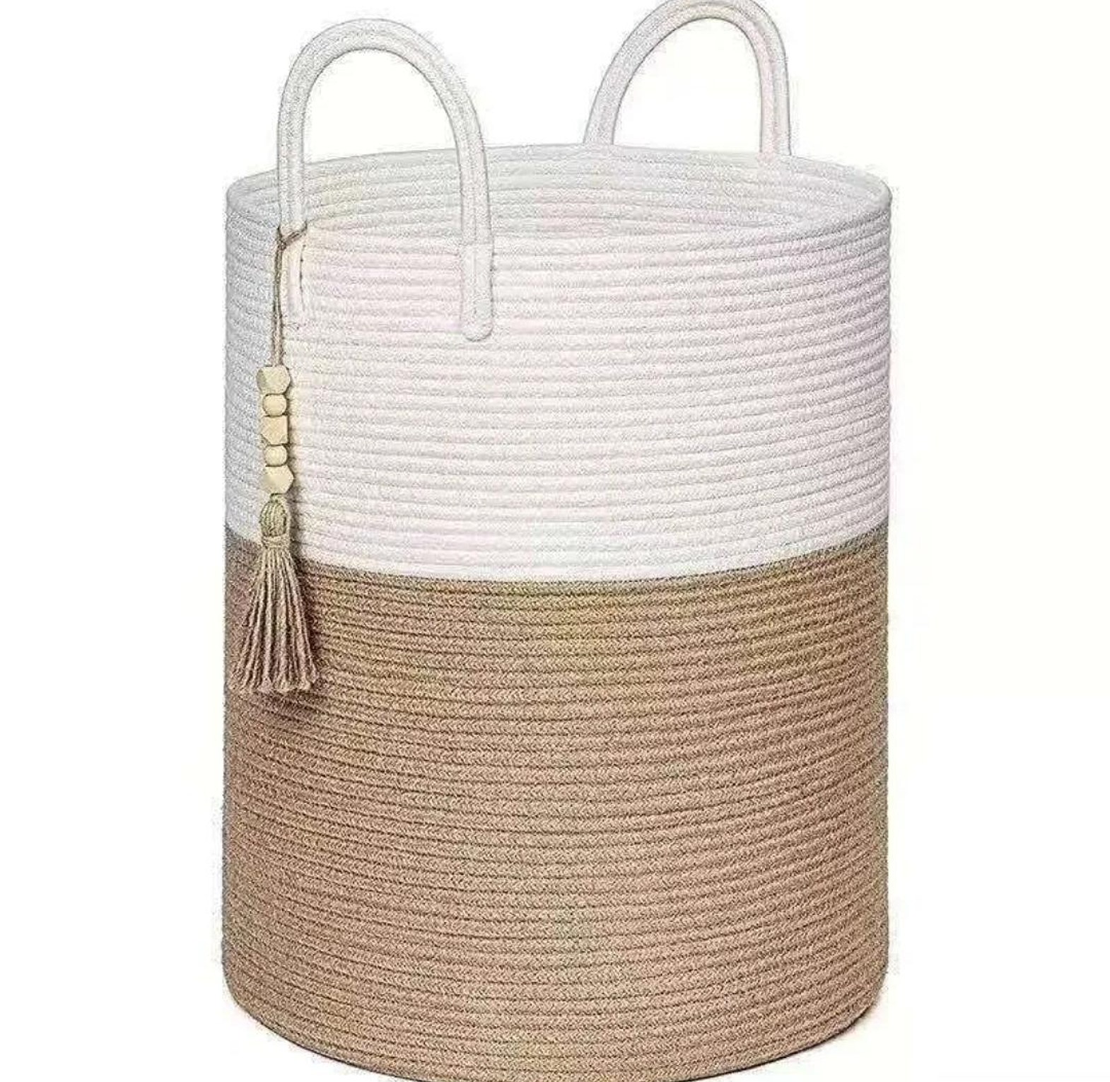 Wooven decorative laundry/toys basket image