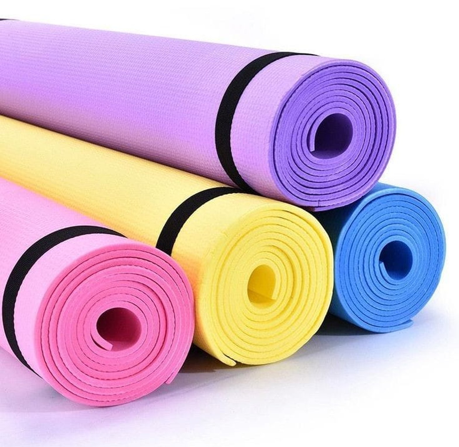 YOGA MATS. 10mm Thick Anti-Slip Double Sided Exercise Fitness Yoga Mat image
