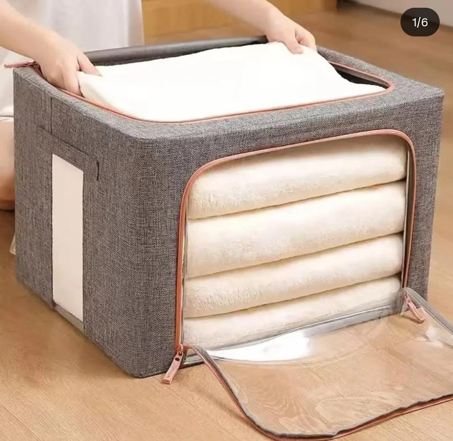 100L Zipped Storage box/ wardrobe organiser image