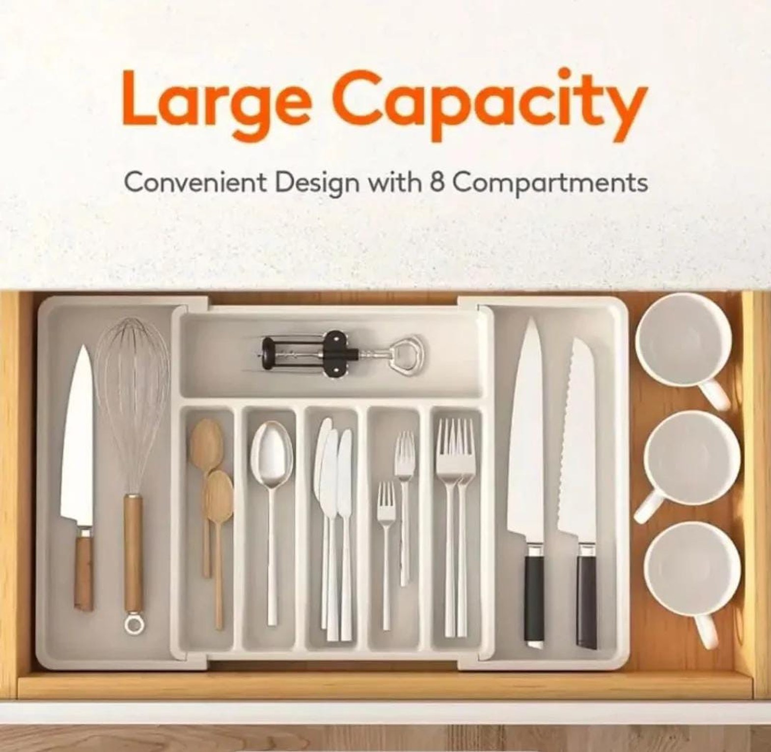 Expandable Cutlery Drawer organizer  image